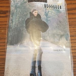 Wolford Sherpas brown white leggings New in packag
